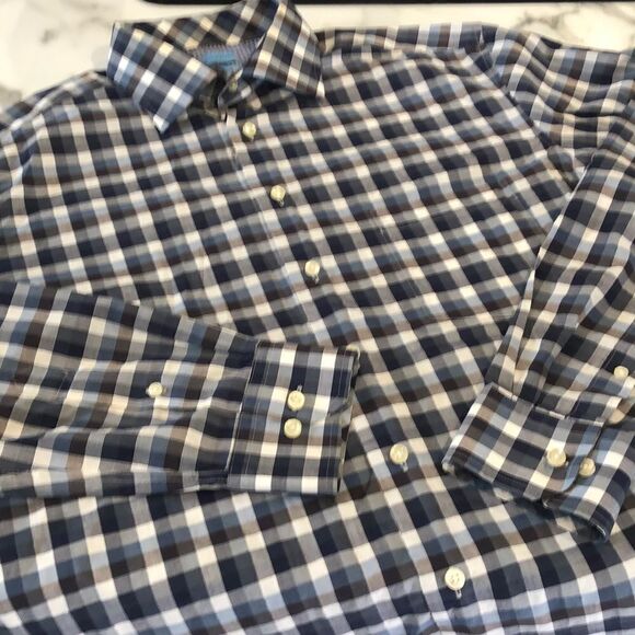 Egara Noniron Slim Fit Button Up Sz. XLT 17-17.5 - Picture 1 of 5